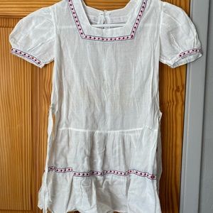 Vintage girls light cotton dress, 4T/5T